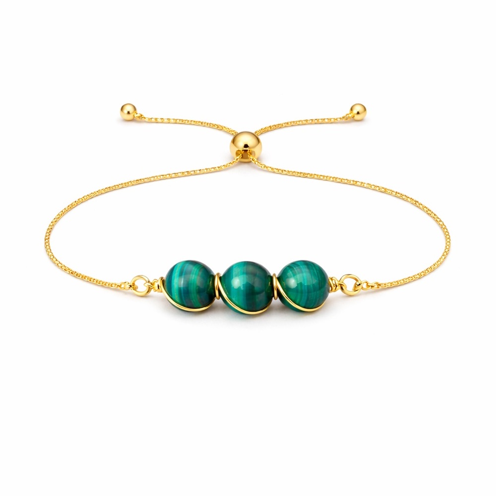 Malachite Lariat Bracelet